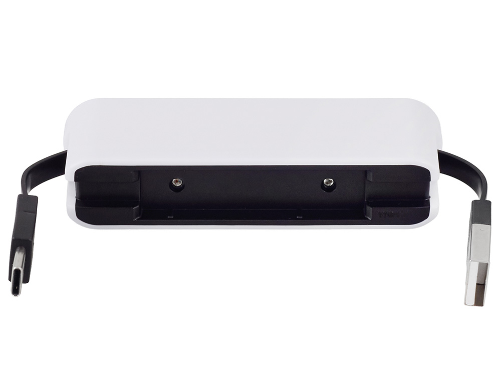 USB-хаб Hubix с коннектором 2-в-1 USB-C и USB-A, 2.0, белый