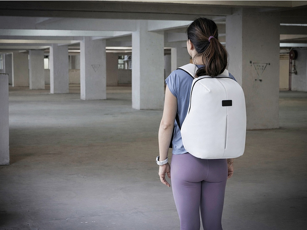 Рюкзак с защитой от краж Phantom Mini, белый