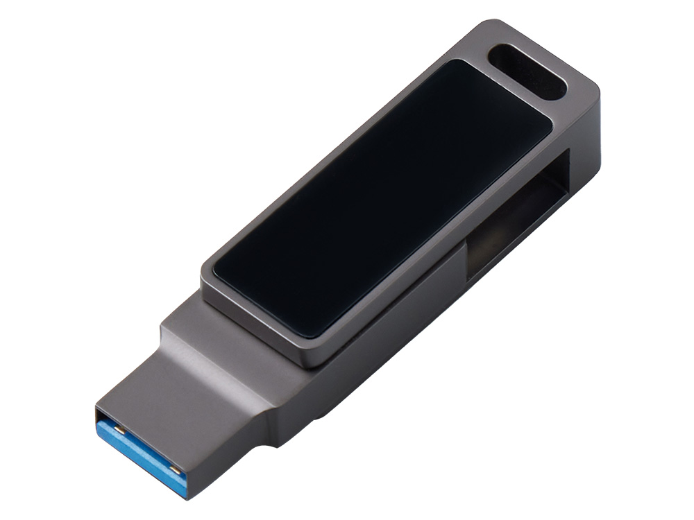 Флешка 32 ГБ USB Type-C и USB 3.0 с подсветкой лого Спинлайт