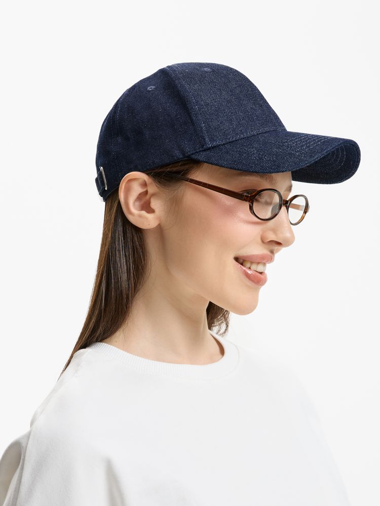Бейсболка Denimate, темно-синяя Бейсболка Denimate, темно-синяя