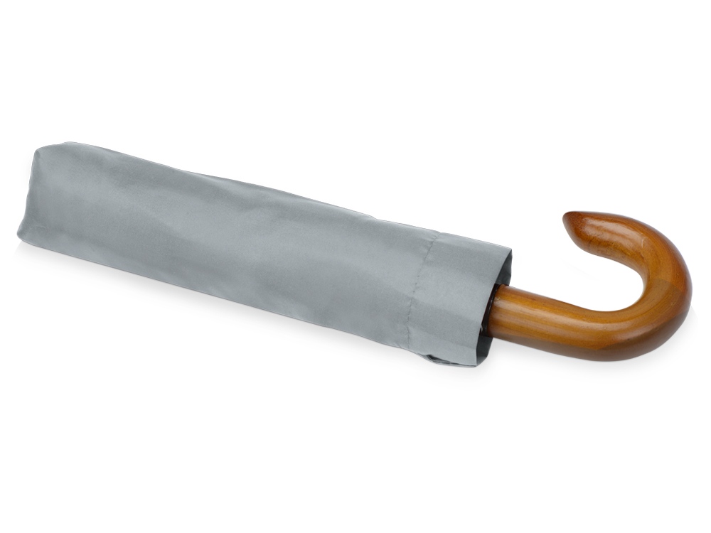 Зонт складной Cary, полуавтоматический, 3 сложения, с чехлом, светло-серый Зонт складной Cary, полуавтоматический, 3 сложения, с чехлом, светло-серый