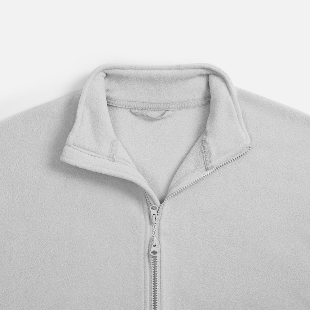 Куртка флисовая унисекс Nebo, светло-серая Куртка флисовая унисекс Nebo, светло-серая