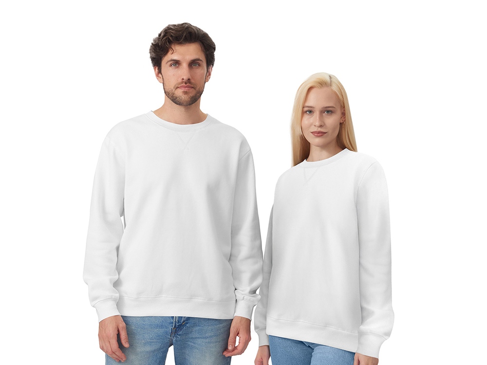 Свитшот Lisbon унисекс, белый