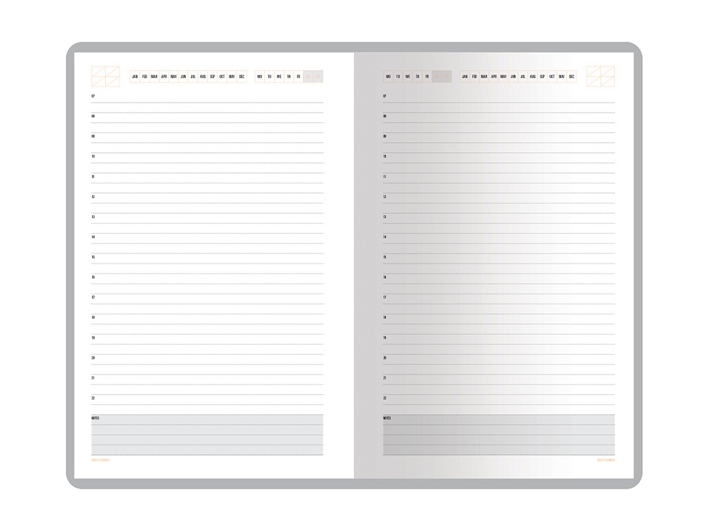 Ежедневник А5 недатированный Mercury, белый