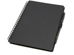 Slate многоразовый набор из блокнота в мягкой обложке и ручки - сплошной черный