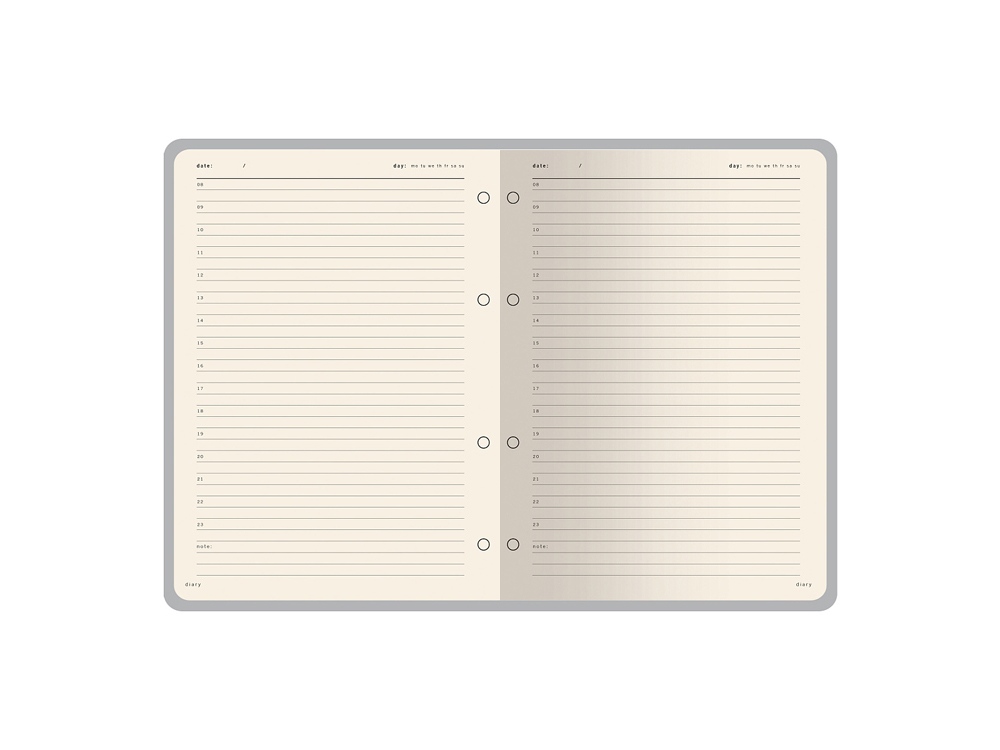 Ежедневник недатированный В5 Toscana, бордовый