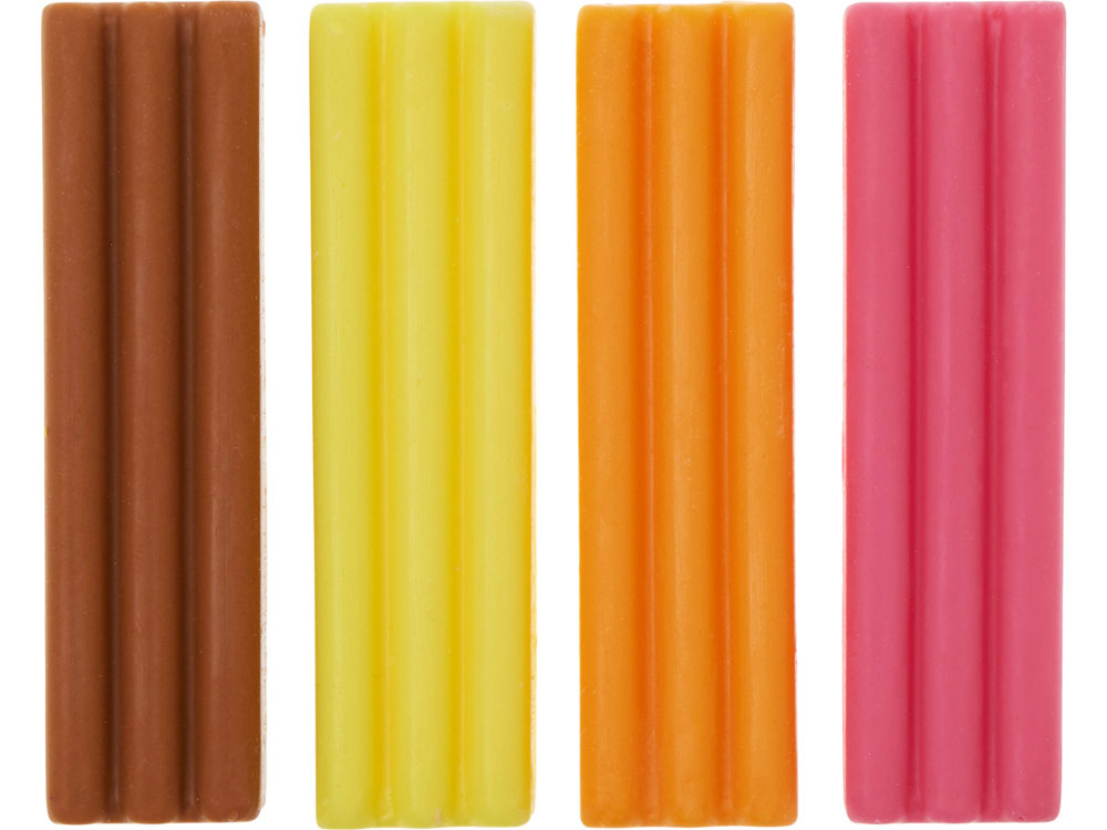 Набор Съедобный пластилин 4 кусочков (без ножа)