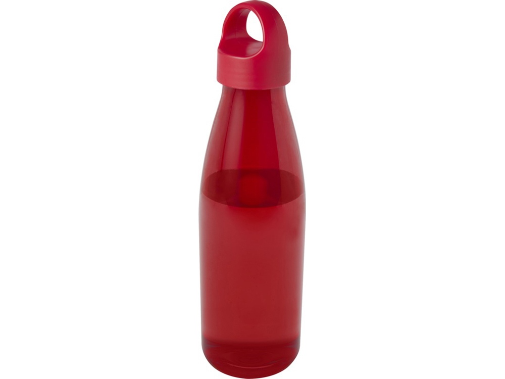 Bergen бутылка для воды объемом 800 мл из переработанной пластмассы, красный