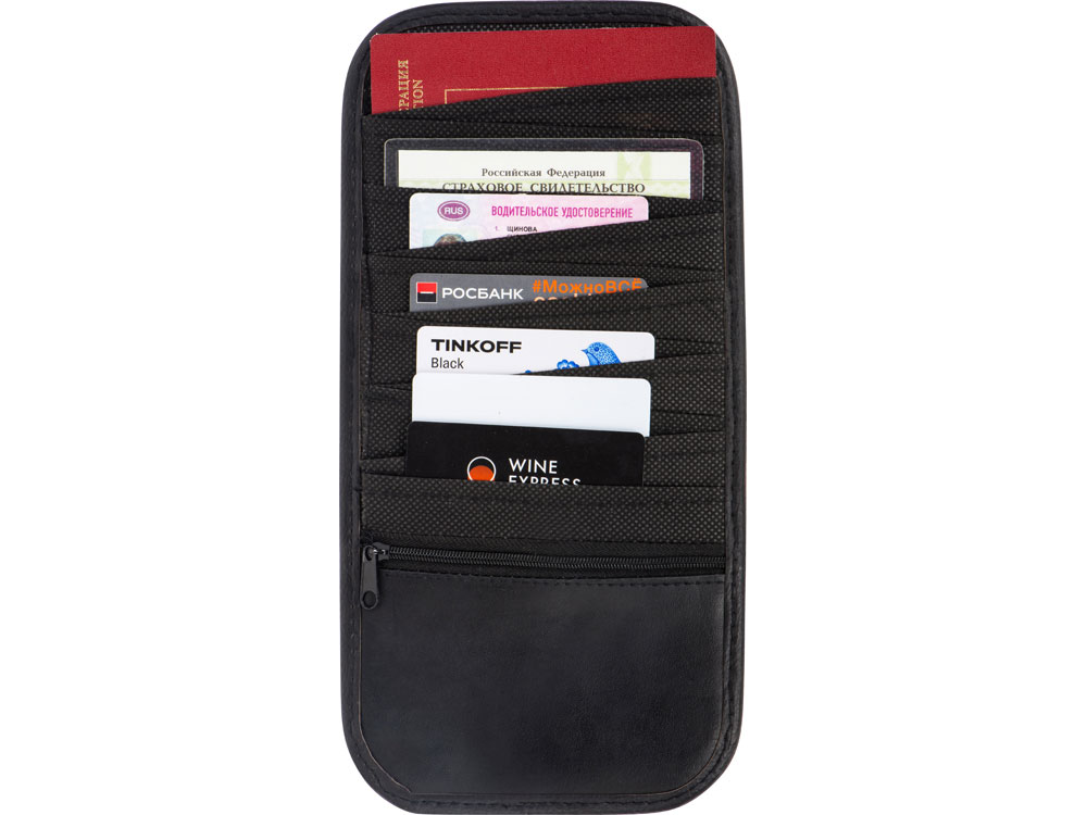 СD-холдер автомобильный на 12 CD с отделением на молнии СD-холдер автомобильный на 12 CD с отделением на молнии