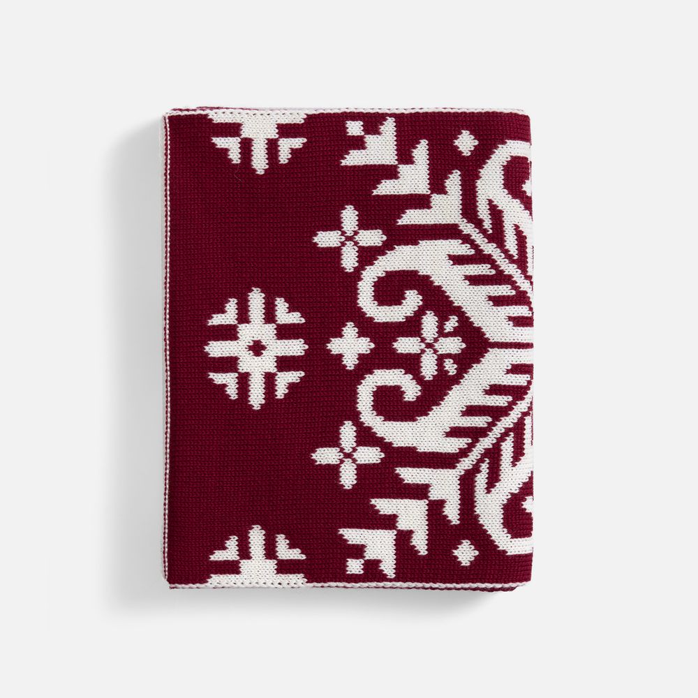 Шарф Wintertude M, красный с белым