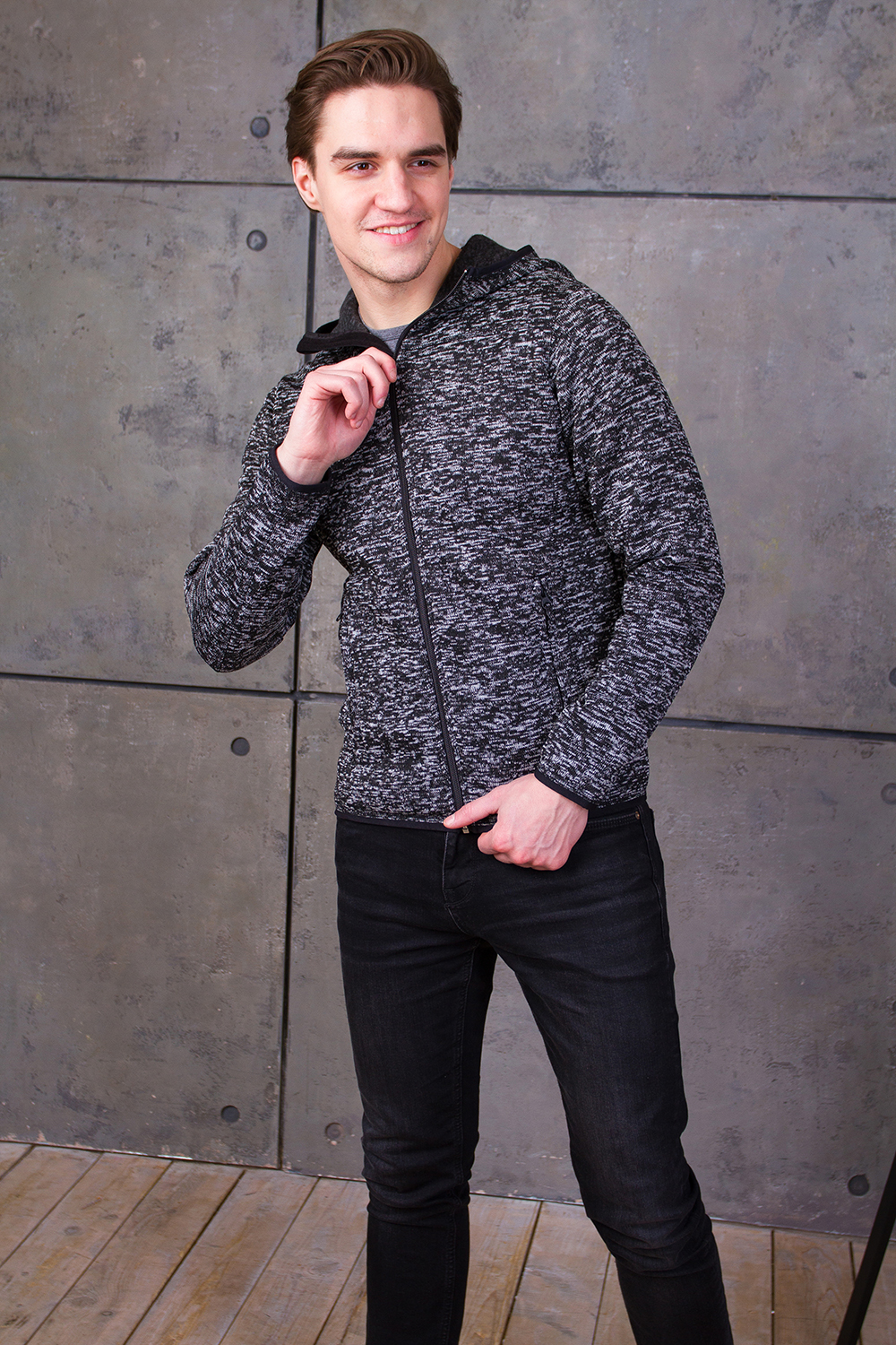 Толстовка унисекс STAN на молнии вязанный флис, 320, 67