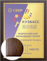 Плакетка с сублимационной печатью на металлической пластине