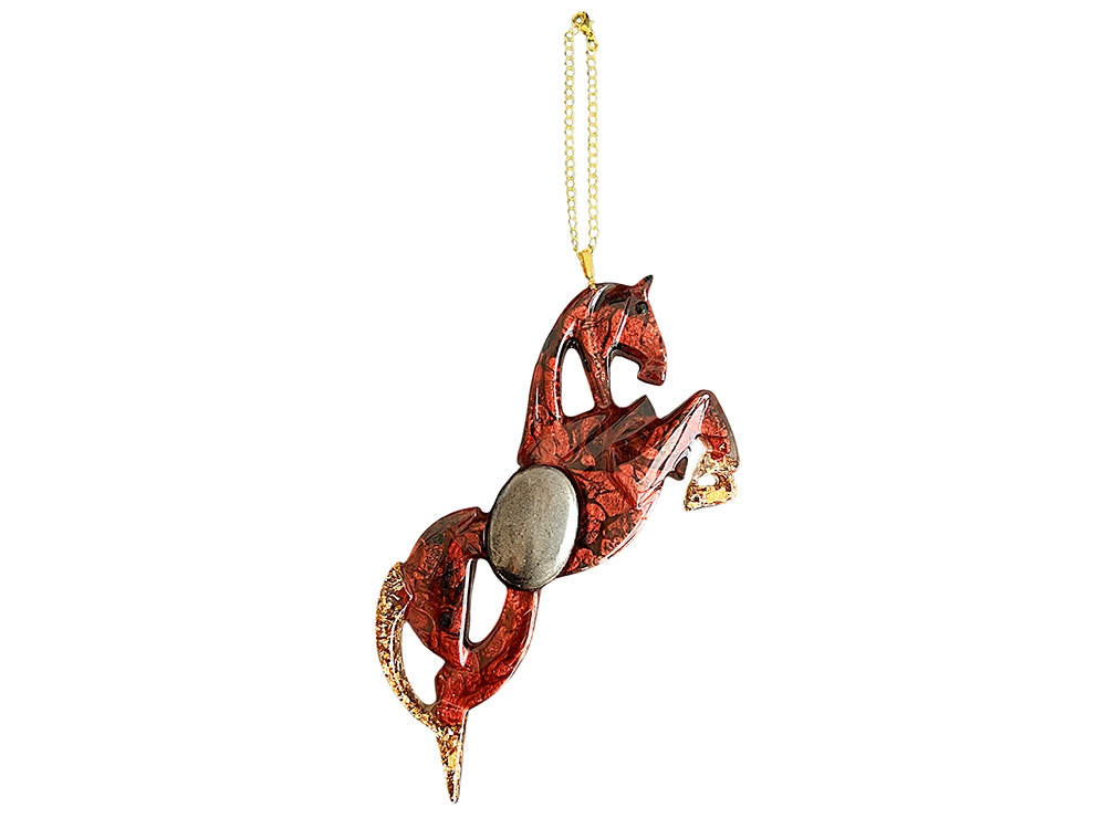 Елочные игрушки (Лошадь+Подкова).Символы года Гранат