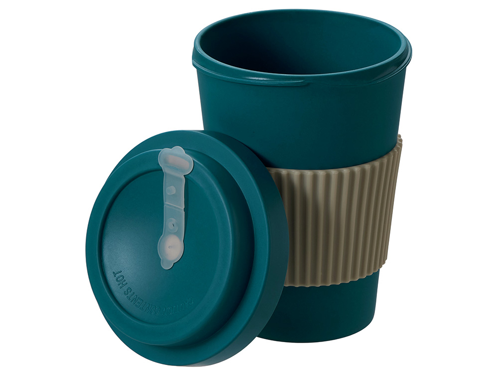 Термокружка Muffin из натуральных волокон, бензиновый синий Термокружка Muffin из натуральных волокон, бензиновый синий