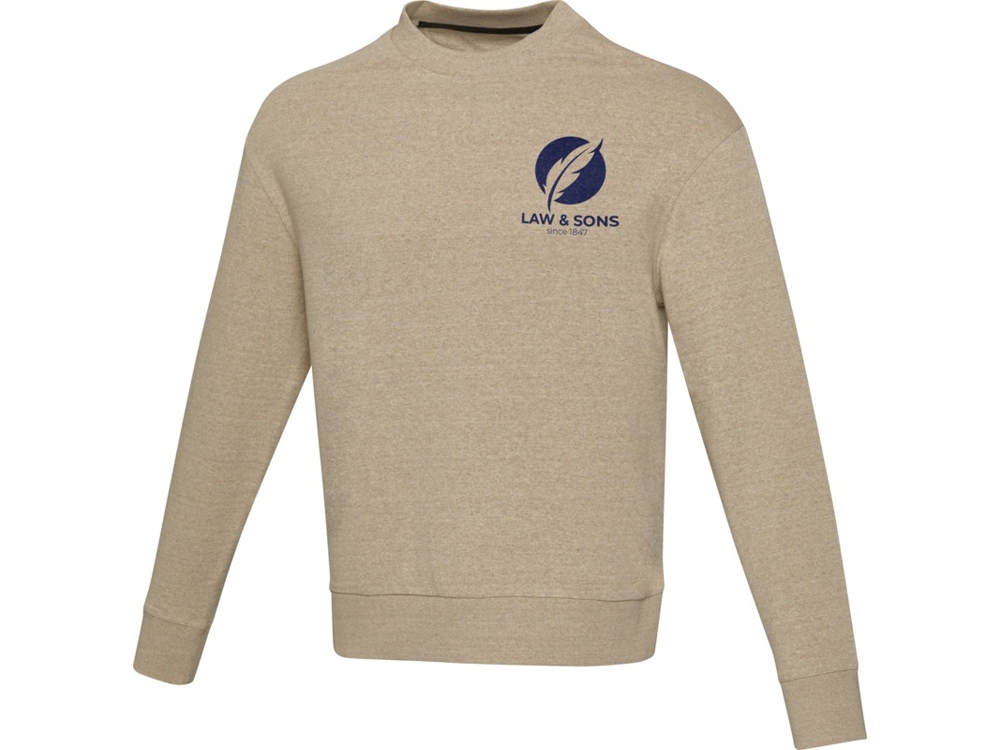 Jet унисекс Aware™ свитер с круглым вырезом из переработанных материалов - Oatmeal