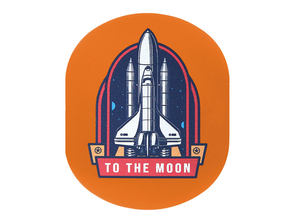 ПАТЧ ОВАЛ soft-touch (оранжевый ) 6,0 х 5,0 см