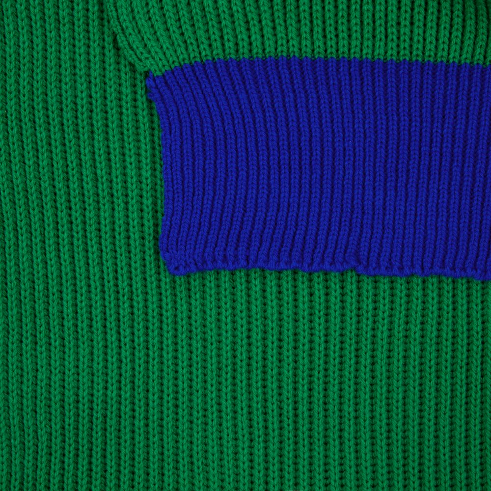 Шарф Snappy, зеленый с синим