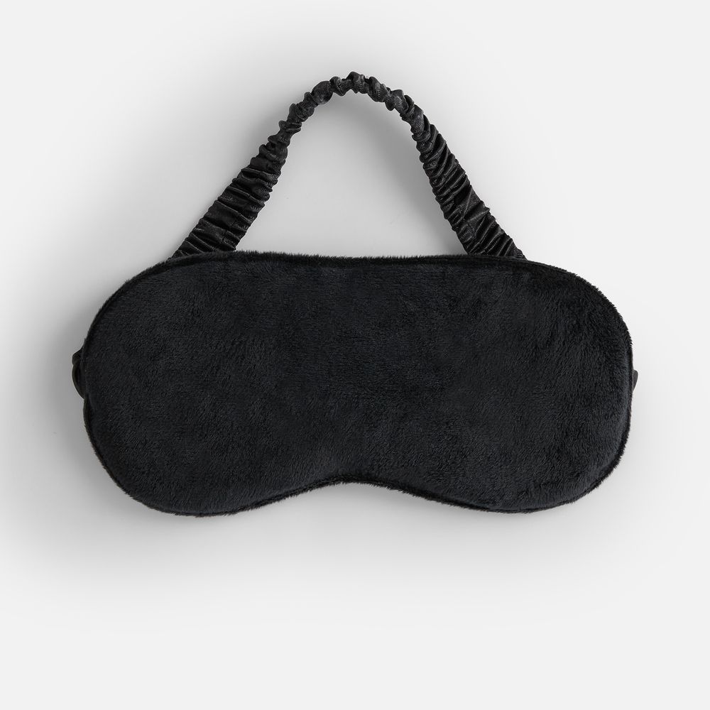Двухстороняя маска для сна Veluto, черная