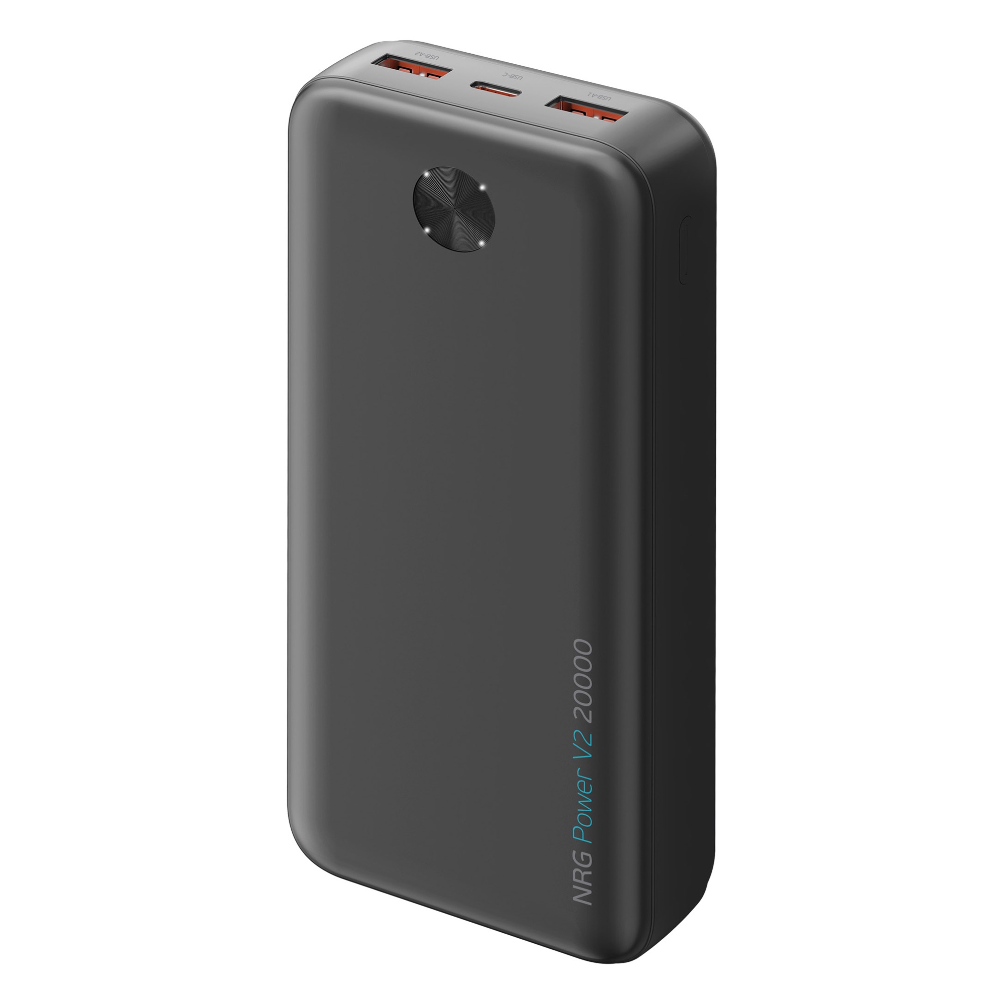 Внешний АКБ NRG Power V2 20000 мА-ч, 2A, 2xUSB, черный, Deppa