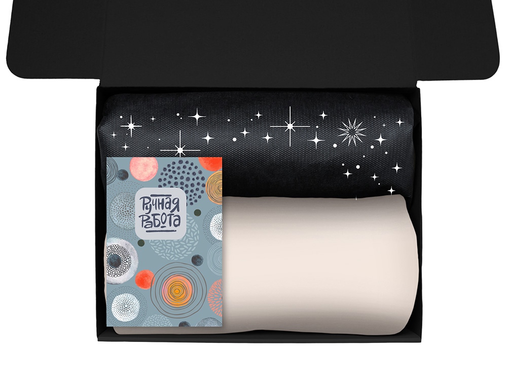 Подарочный набор Re:y. Vive с пледом, френч-прессом и кофе