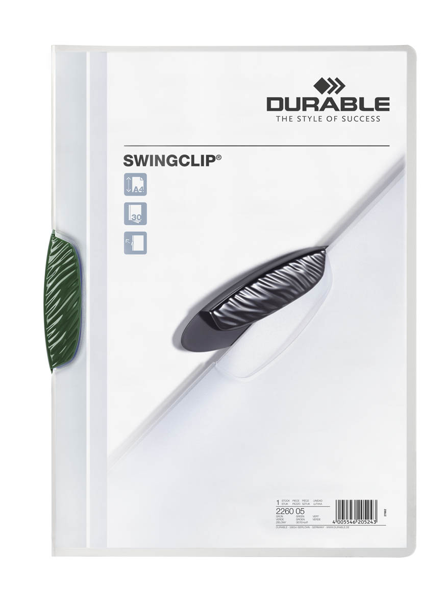 226005 Папка SWINGCLIP с зеленым клипом 226005 Папка SWINGCLIP с зеленым клипом