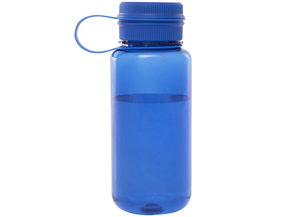 Спортивная бутылка Ryder из переработанного ПЭТ-пластика объемом 900 мл с многофункциональной крышкой, сертифицированная RCS - Ярко-синий