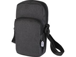 Сумка для телефона Ross из переработанного материала, древесный уголь