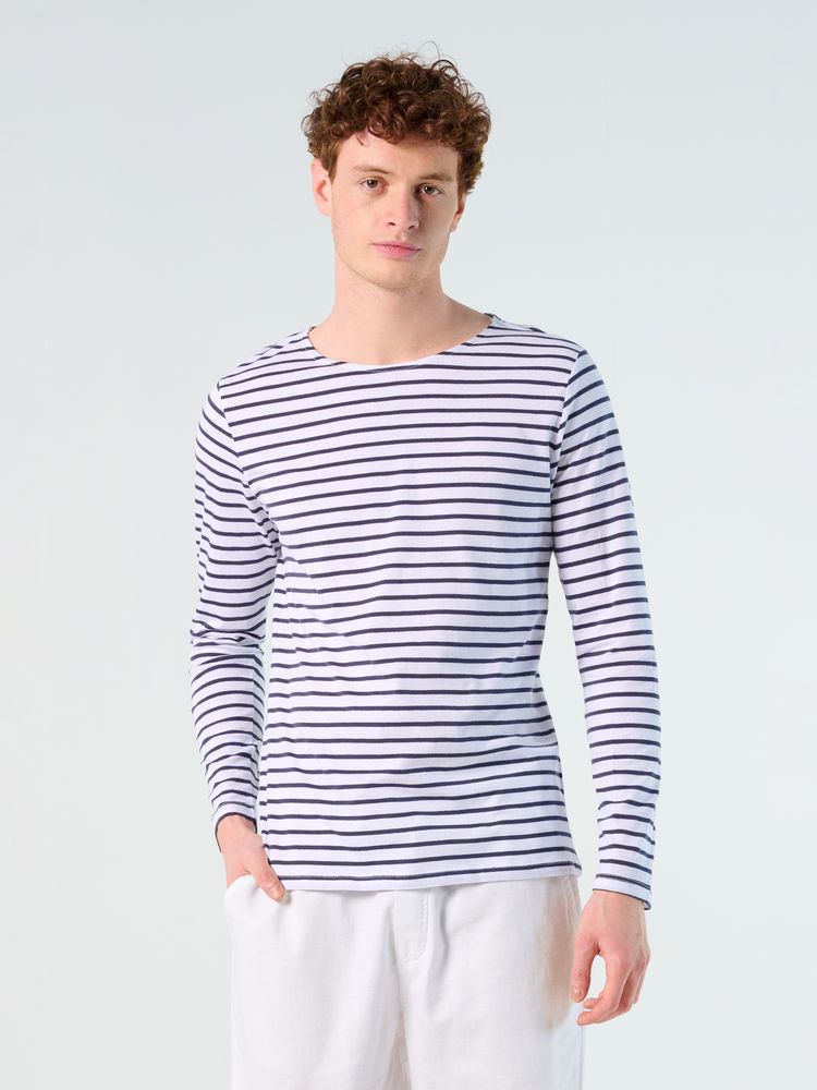 Футболка мужская Marine Men, белая с темно-синим Футболка мужская Marine Men, белая с темно-синим