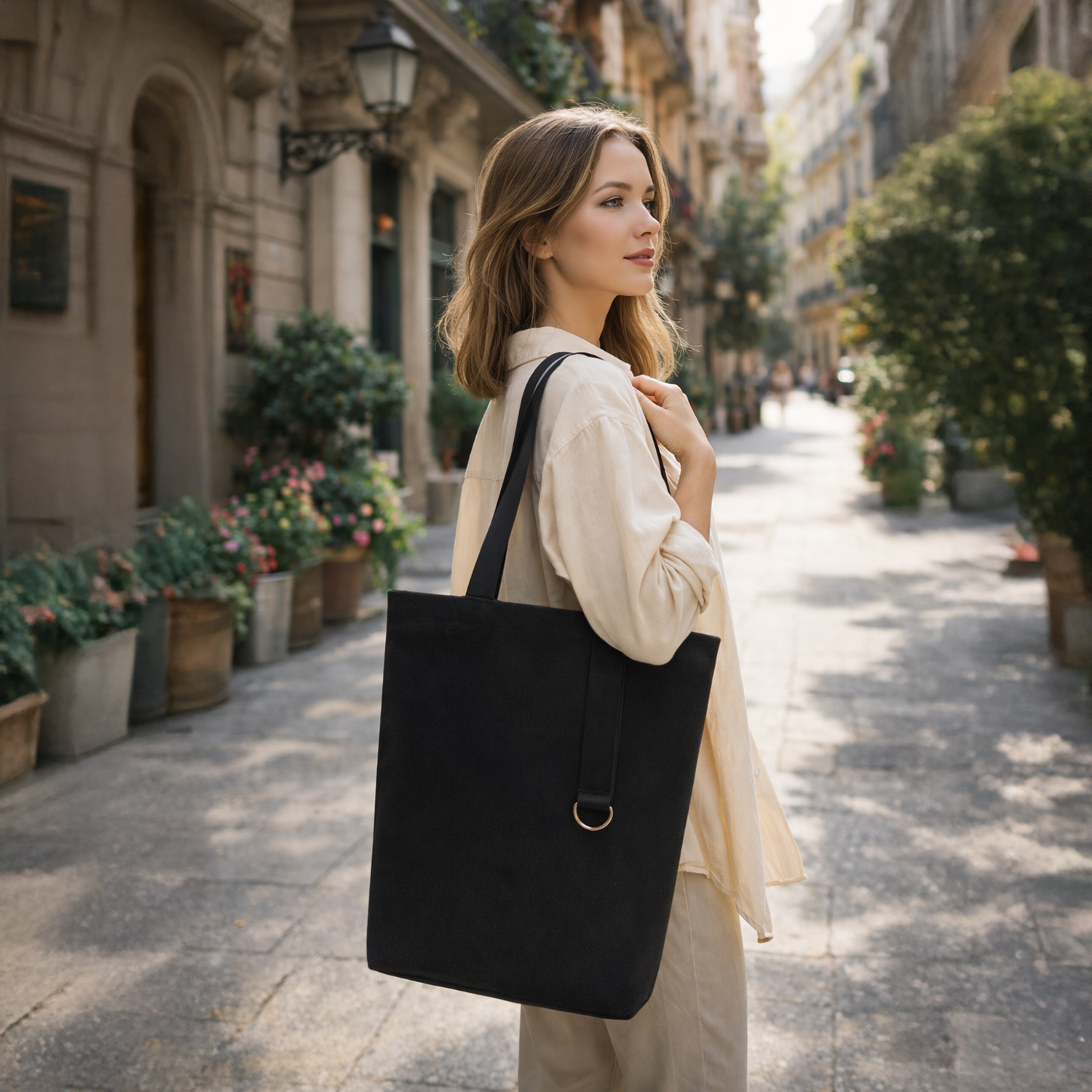 Шоппер/рюкзак Superbag Transformer, с молнией и двумя отделениями (черный)