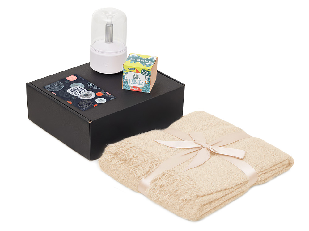 Подарочный набор Re:y. Grow с пледом, увлажнителем и набором для выращивания Подарочный набор Re:y. Grow с пледом, увлажнителем и набором для выращивания