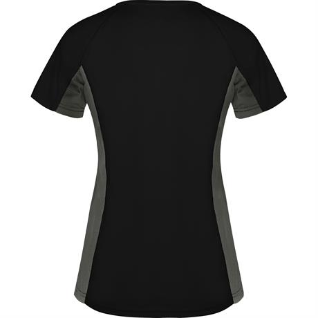 Спортивная футболка SHANGHAI WOMAN женская, ЧЕРНЫЙ/ТЕМНЫЙ ГРАФИТ 2XL