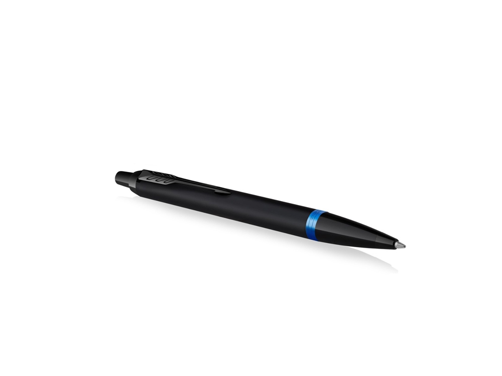 Шариковая ручка Parker IM Vibrant Rings Flame Blue,стержень: M, цвет чернил: Blue, в подарочной упаковке.