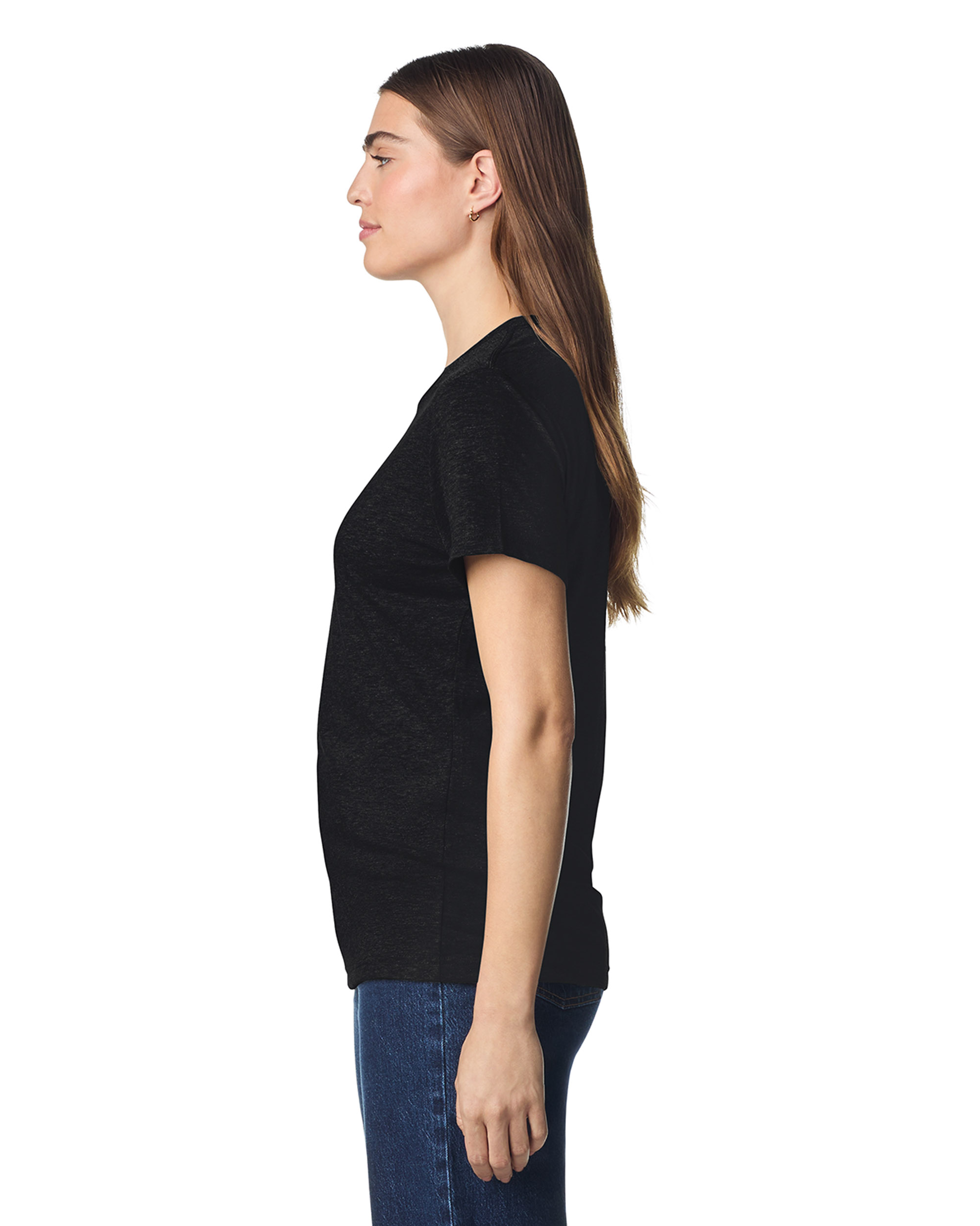 Футболка SOFTSTYLE WOMAN, ЧЕРНЫЙ S