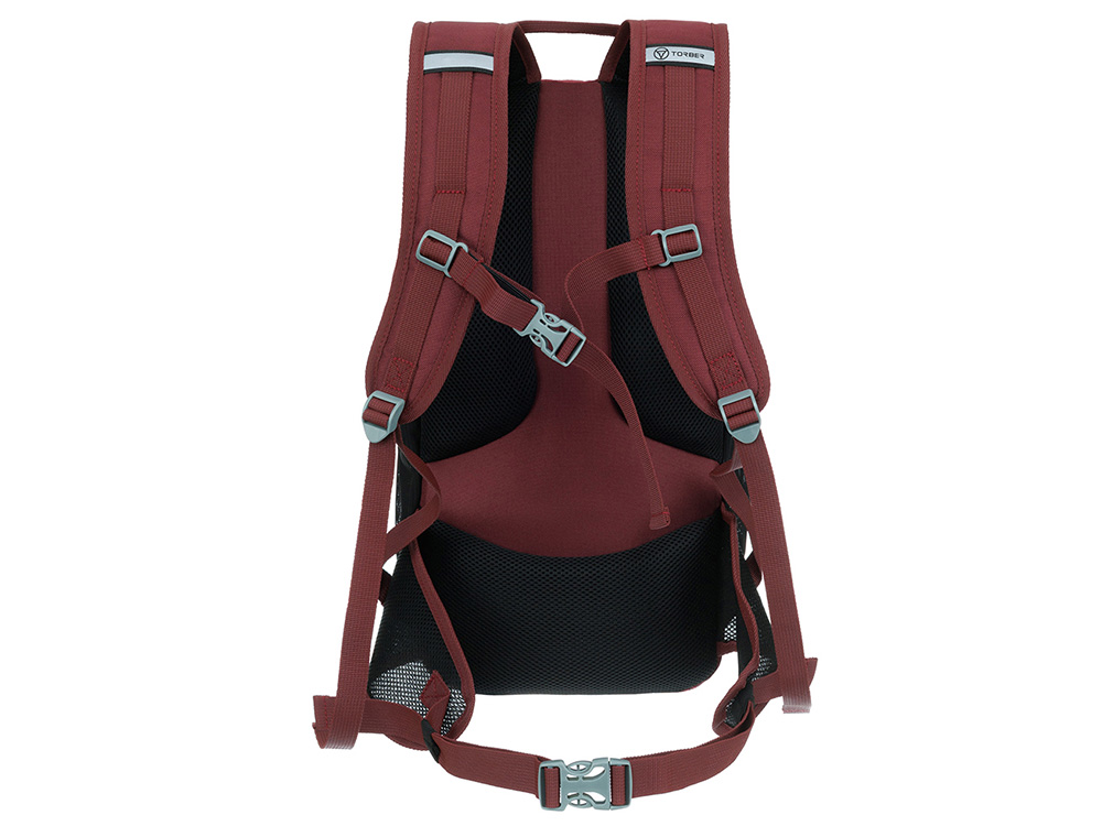 Туристический рюкзак TORBER КЕМПИНГ, бордовый, полиэстер, 26 х 48 х 12 см Туристический рюкзак TORBER КЕМПИНГ, бордовый, полиэстер, 26 х 48 х 12 см