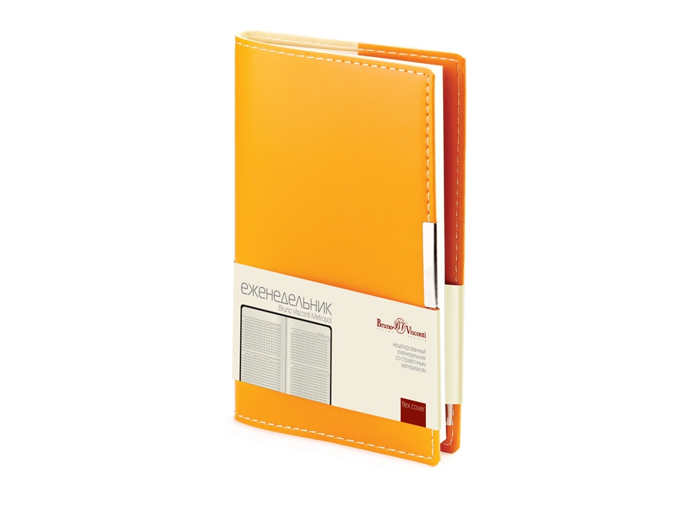 Еженедельник недатированный А6 Metropol, оранжевый (Р) Еженедельник недатированный А6 Metropol, оранжевый (Р)