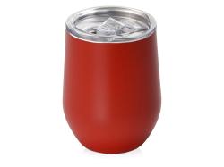 Вакуумная термокружка Sense, непротекаемая крышка, крафтовая упаковка, красный