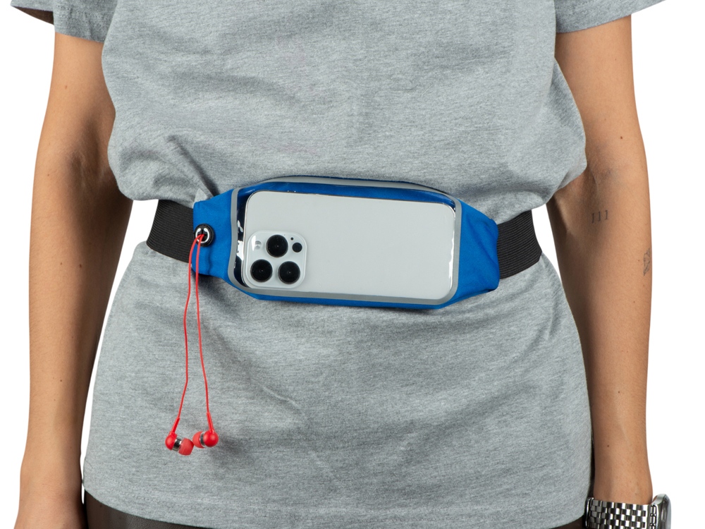 Сумка на пояс Спринт, синий