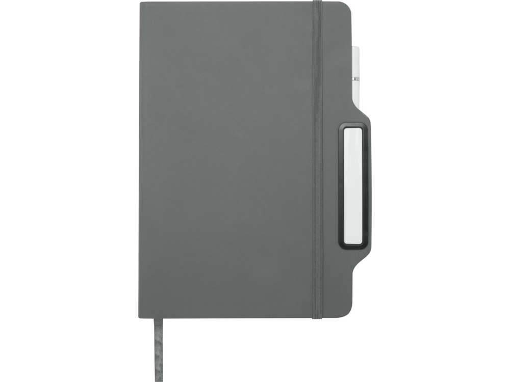 Nexus блокнот формата А5 в твердой обложке с ручкой и карандашом - Серый