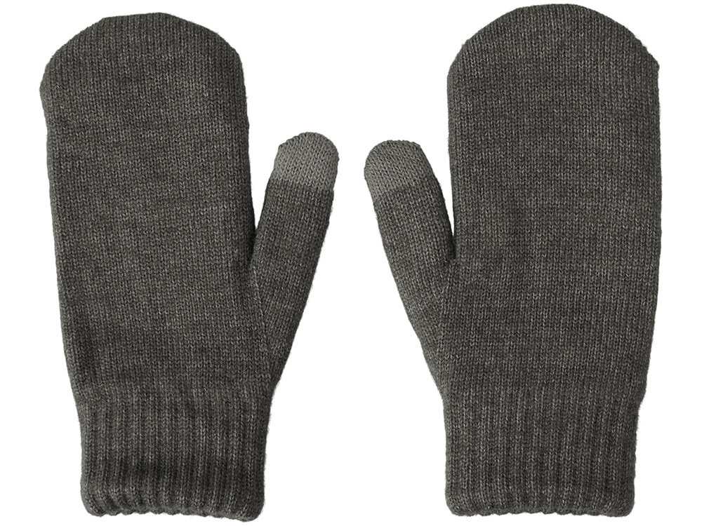 Варежки Dunant, темно-серый меланж