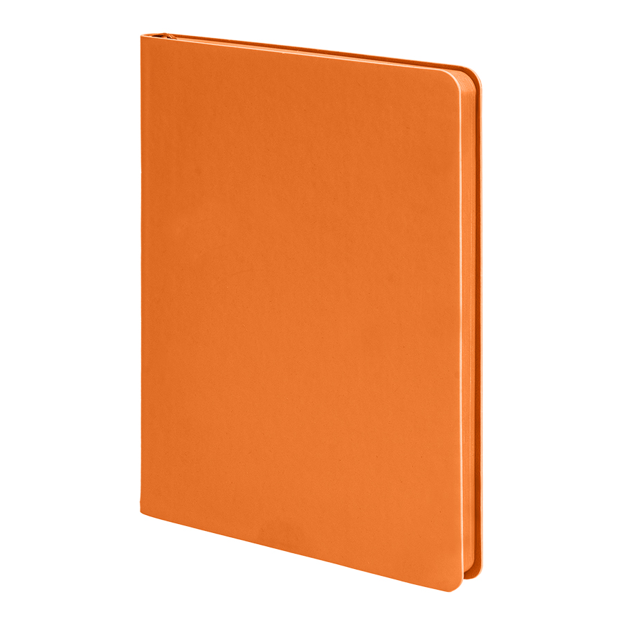 Ежедневник недатированный Pulpy, А5,  оранжевый, кремовый блок в линейку, оранжевый срез