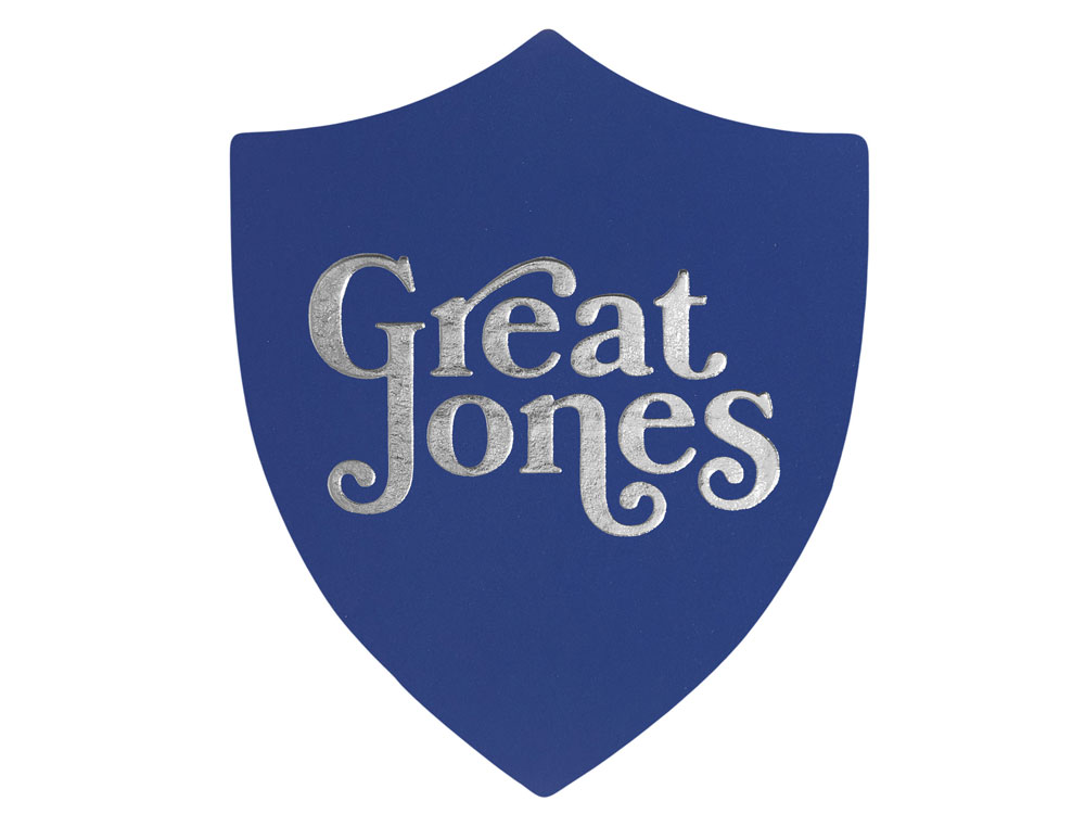 ПАТЧ ЩИТ soft-touch (синий) 6,6 х 5,5 см