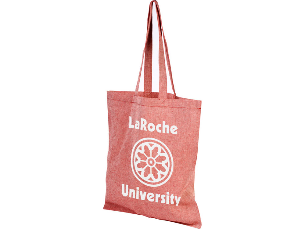 Сумка-тоут Pheebs из переработанного хлопка 150 г/м², красный Сумка-тоут Pheebs из переработанного хлопка 150 г/м², красный