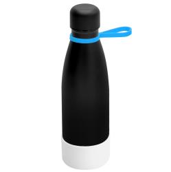 Термобутылка герметичная вакуумная Olivia To Go, чёрный/голубой/белый Термобутылка герметичная вакуумная Olivia To Go, чёрный/голубой/белый