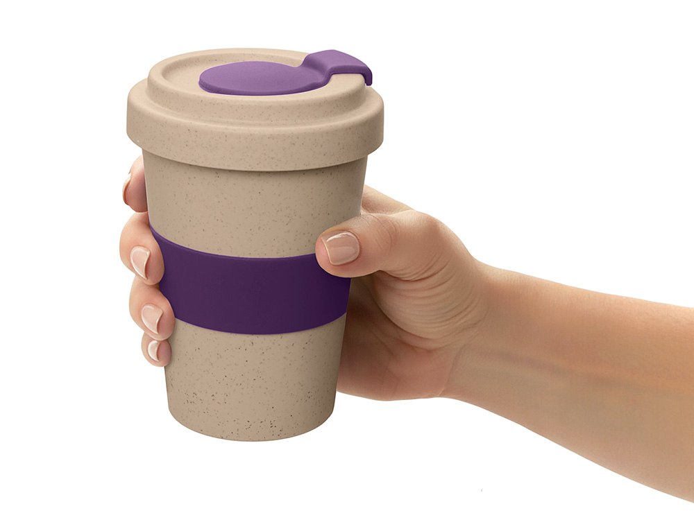 Стакан из пшеничного волокна Flava, фиолетовый 2603C Стакан из пшеничного волокна Flava, фиолетовый 2603C