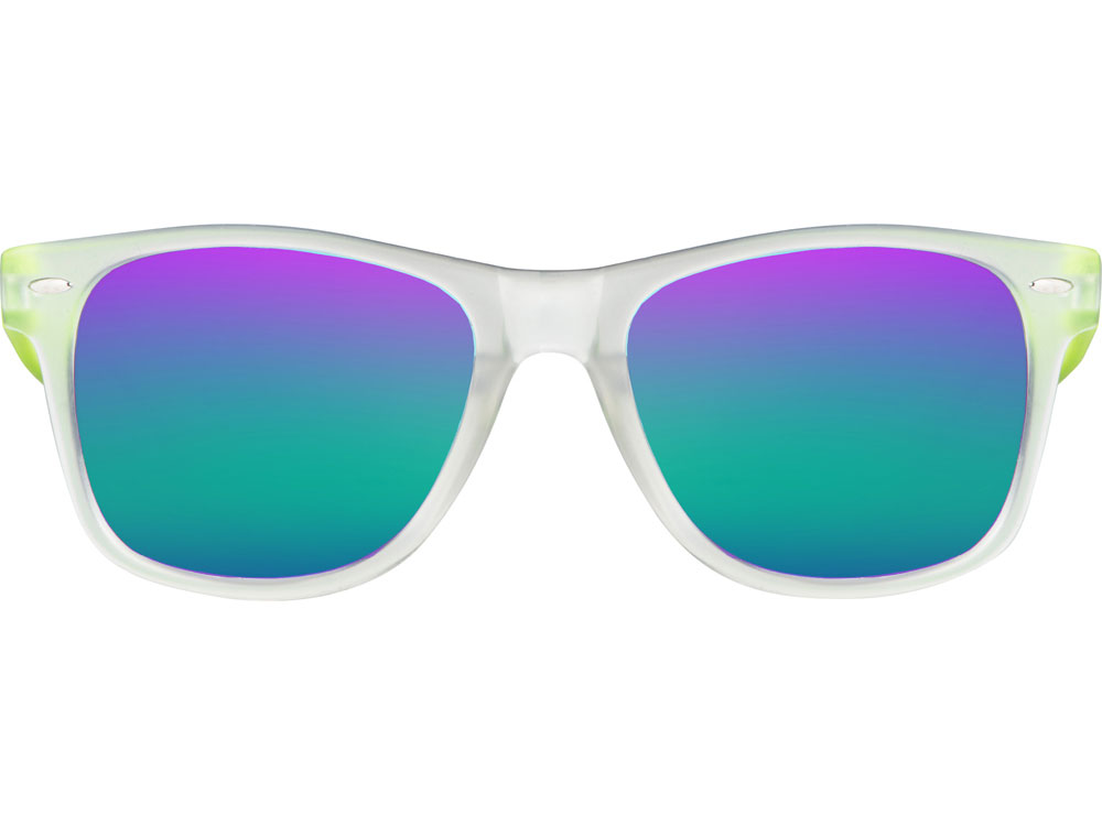 Очки солнцезащитные с зеркальными линзами Partymaker, лайм Очки солнцезащитные с зеркальными линзами Partymaker, лайм