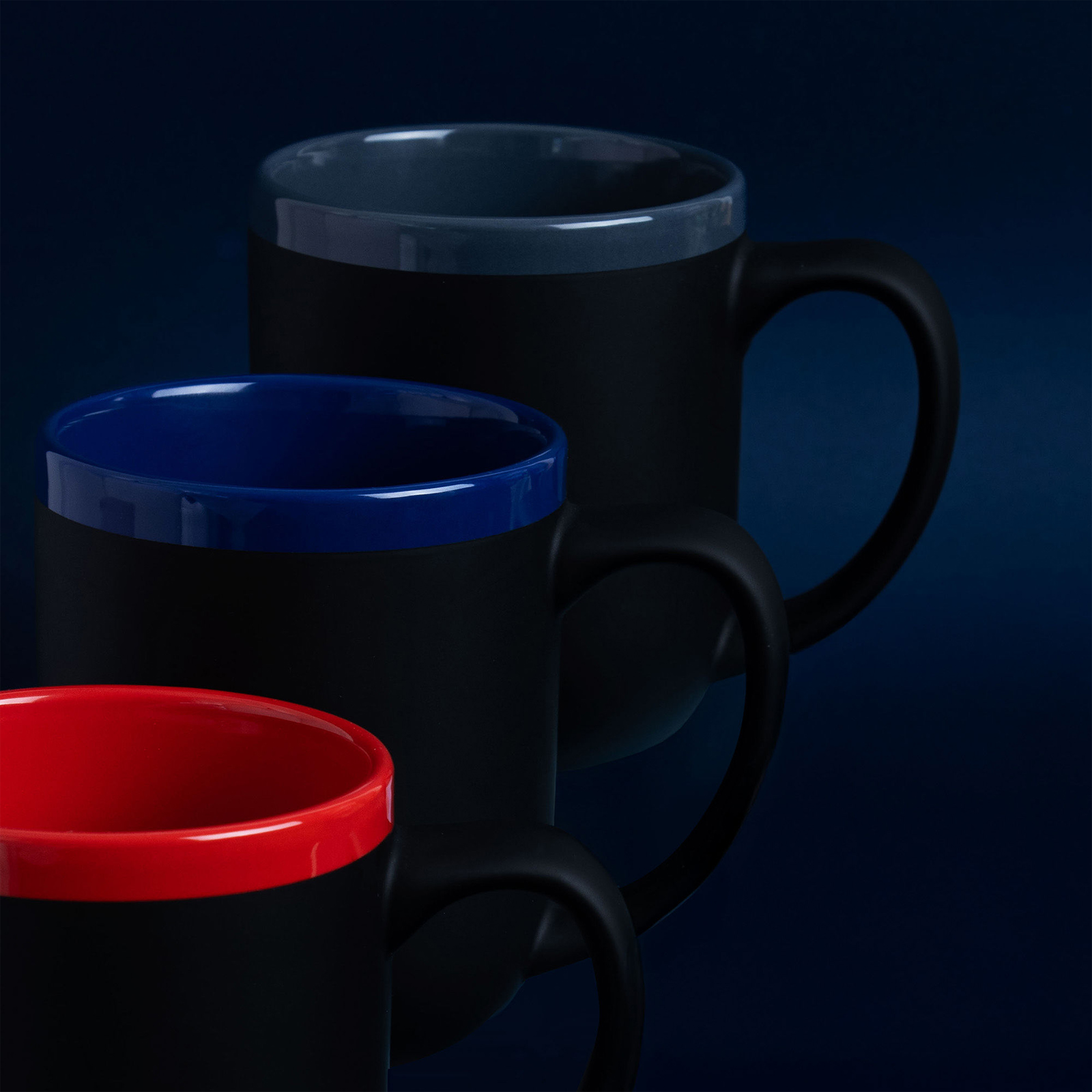 Кружка Barrel, софт-тач, чёрно-красная