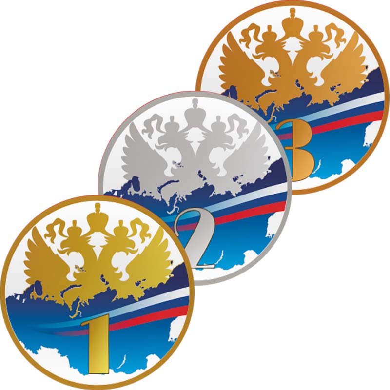 Акриловая эмблема герб России 2 место