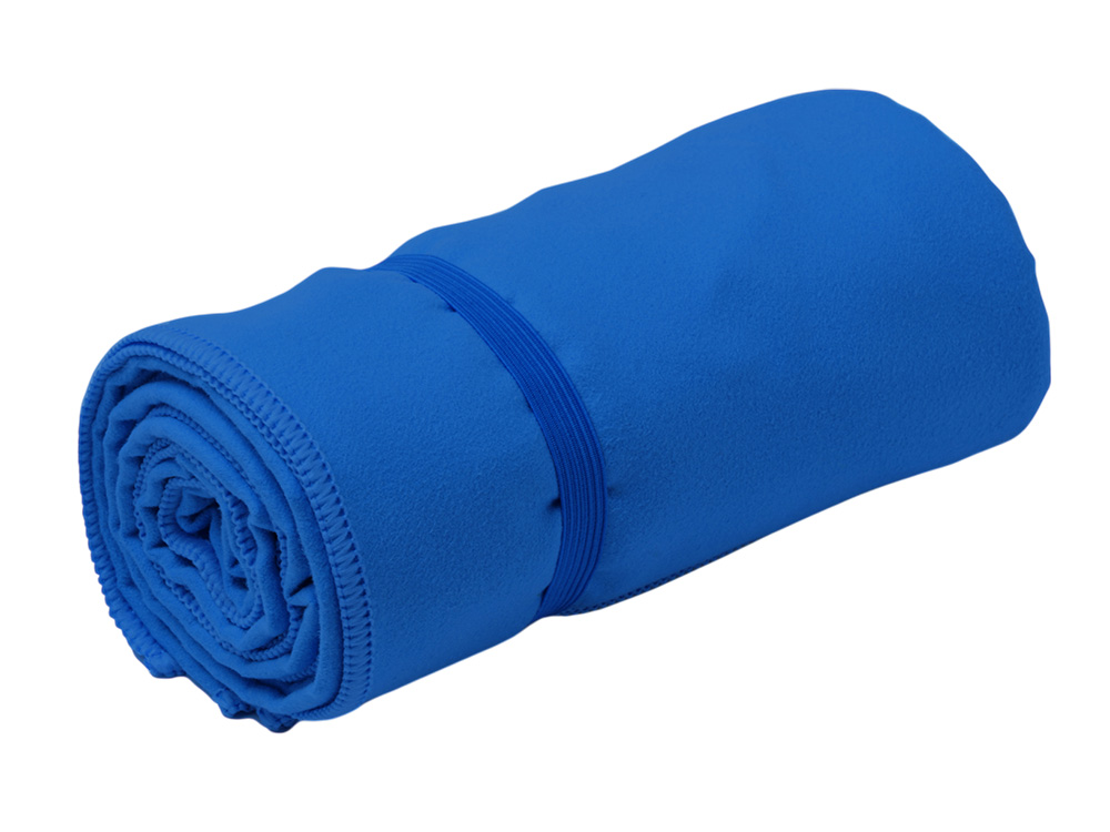 Легкое полотенце Gulpi из микрофибры RPET с ремешком для складывания, 70*120 см, королевский синий Легкое полотенце Gulpi из микрофибры RPET с ремешком для складывания, 70*120 см, королевский синий