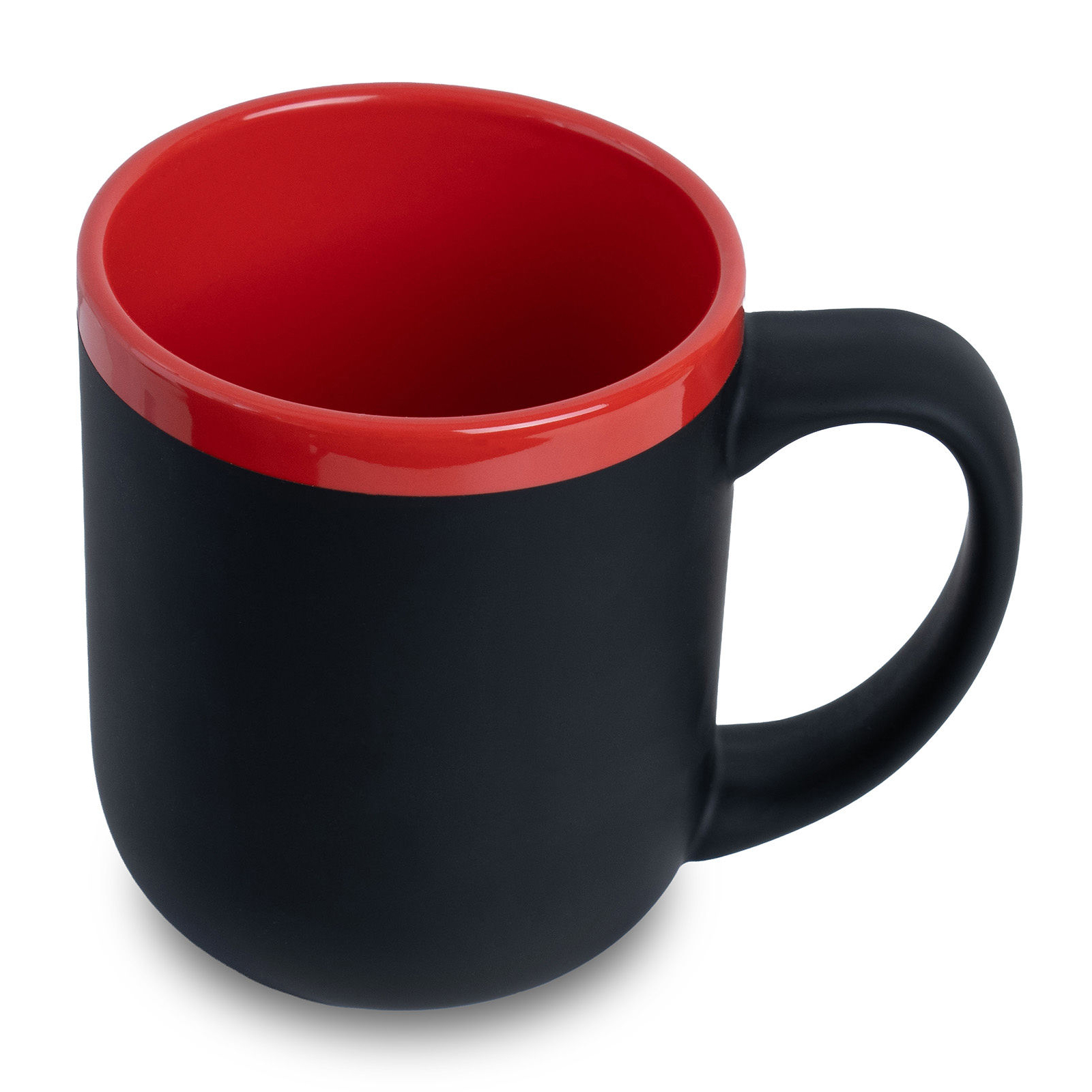 Кружка Barrel, софт-тач, чёрно-красная