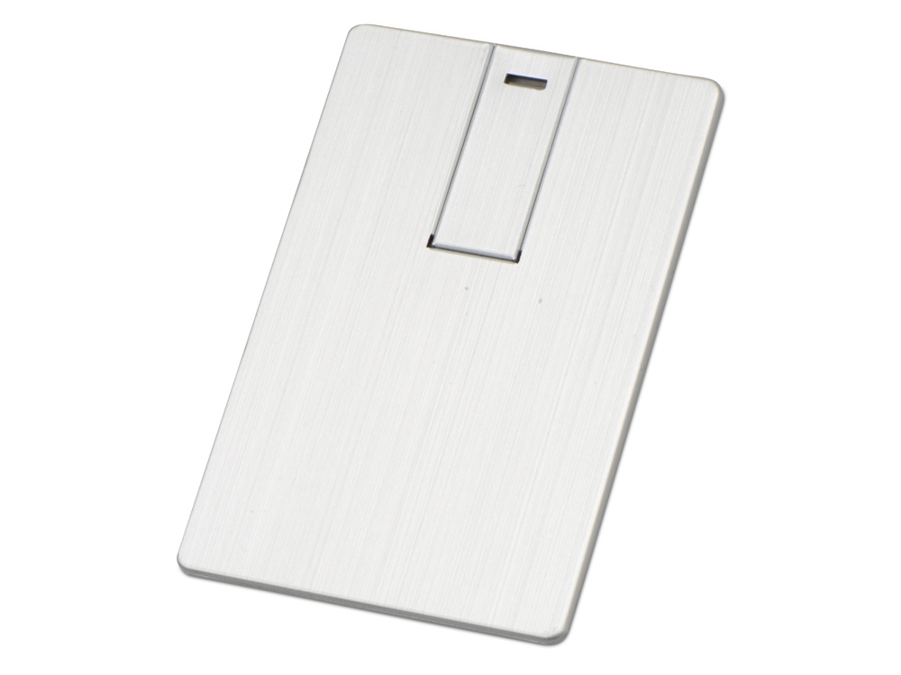 Флеш-карта USB 2.0 16 Gb в виде металлической карты Card Metal, серебристый Флеш-карта USB 2.0 16 Gb в виде металлической карты Card Metal, серебристый